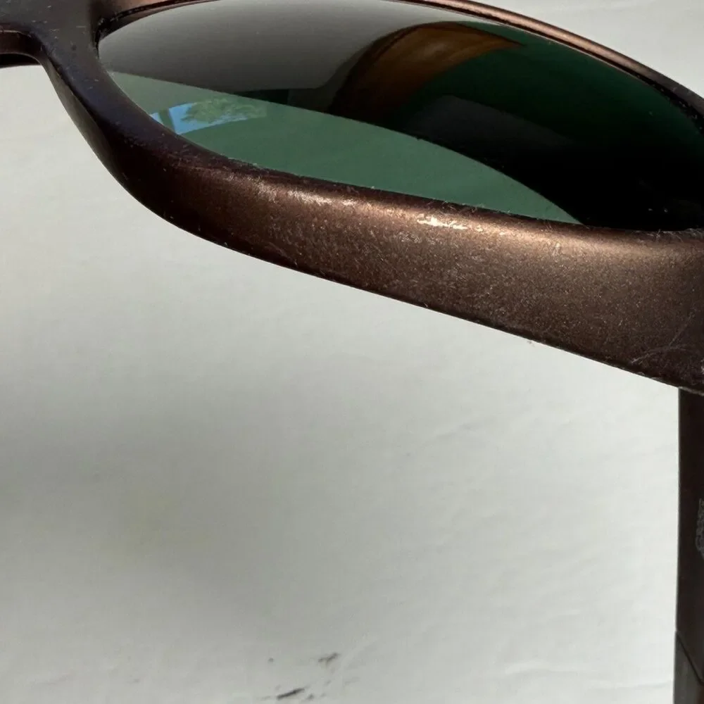 Cocoon C305G Pilot OverX Fit Over Sunglasses Green Lens Copper Frame w Case
